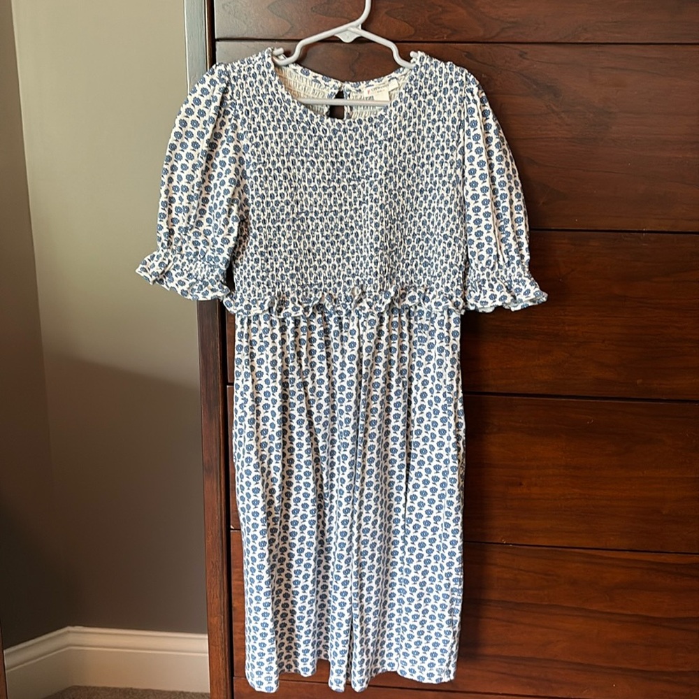 J Crew Girls cotton floral print dress, size 10